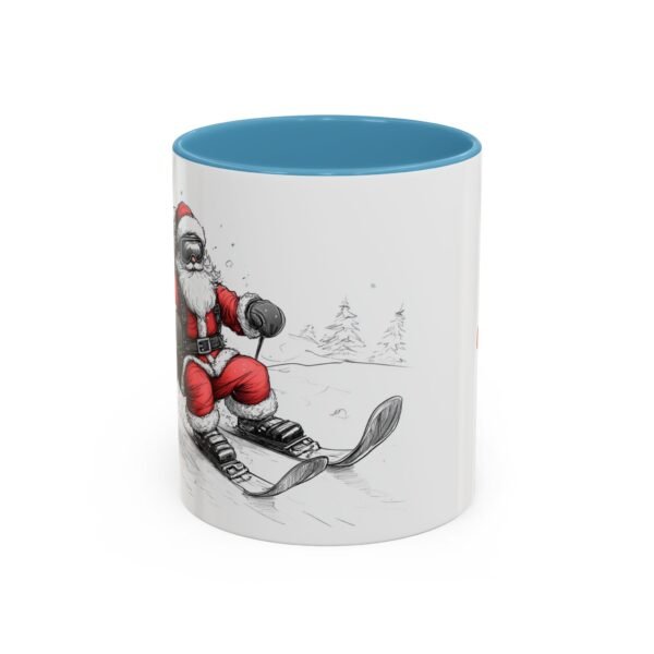 WickerStudio Santa is on his way, Ice Cross Downhill Christmas Mug, Holiday Mug, Festive Mug, Santa Mug - Image 17