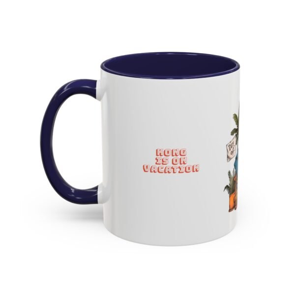 WickerStudio Kong is on vacation, Travel theme Mug, Gift for travelers, Animal lover gift, Ceramic Cup, Novelty Mug - Image 7