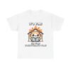 WickerStudio Cat Calmly Calmly Reading Surrounded By Fire Unisex Tee, Kitten Lover Gift, Cute Animal Graphic Shirt