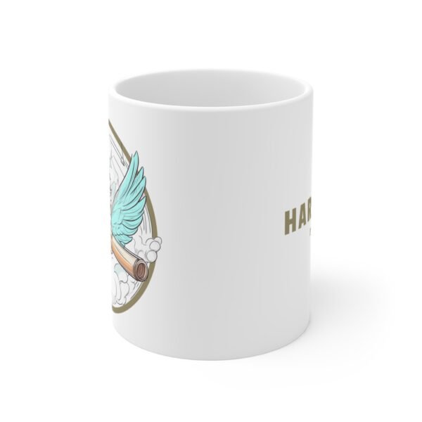 Mug 11oz, Cupid Love Heart Design, Valentine's Day Coffee Cup, Romantic Gift, WickerStudio Collection - Image 2