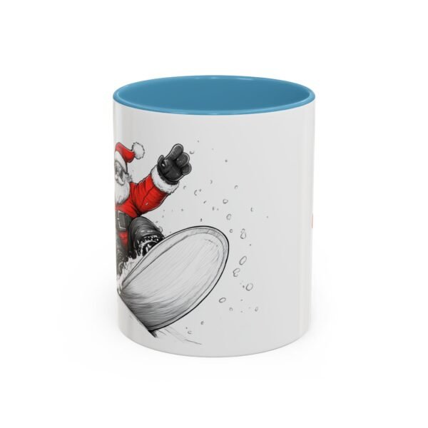 WickerStudio Santa is on his way, Snowboard, Christmas Mug, Holiday Mug, Festive Mug, Santa Mug, 11oz,  Gift for Christmas - Image 17