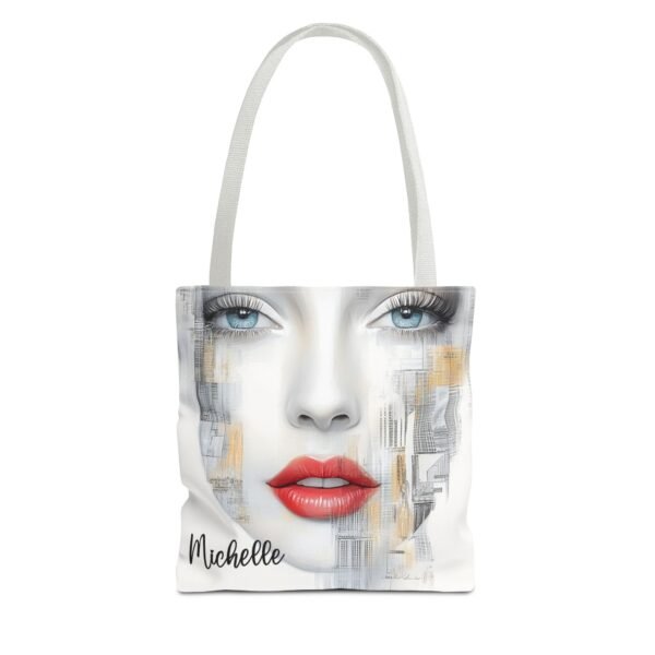 WickerStudio Stylish Woman Personalized Name Tote Bag, Shopping Bag, Shoulder Bag, - Image 9