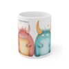 WickerStudio Funny Monster are friends Mug, Halloween Novelty Tea Mug, Unique Kitchen Decor