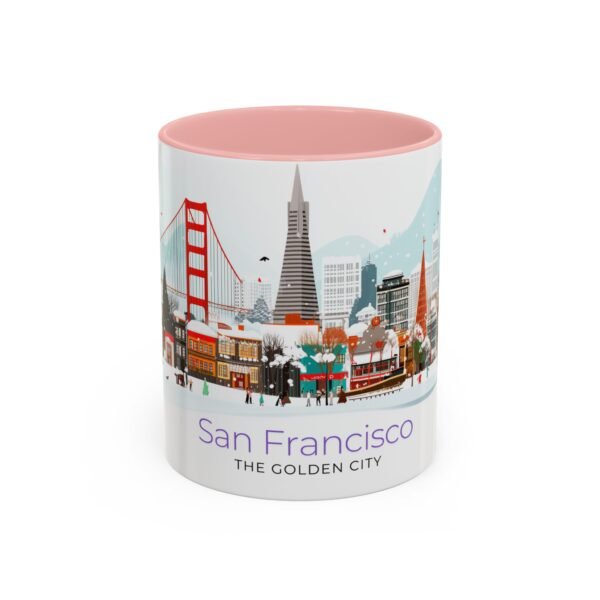 WickerStudio San Francisco The Golden City Design, California Travel Souvenir Cup, Ceramic Tea Mug, Gift for Traveler, - Image 9