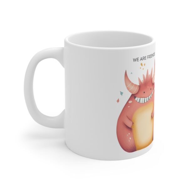 WickerStudio Funny Monster are friends Mug, Halloween Novelty Tea Mug, Unique Kitchen Decor - Image 2