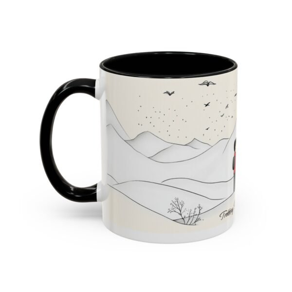 WickerStudio Trekking Trip Memory Coffee Cup, Adventure Souvenir Tea Mug, Keepsake Gift, Outdoor Memory Camping Mug, - Image 3