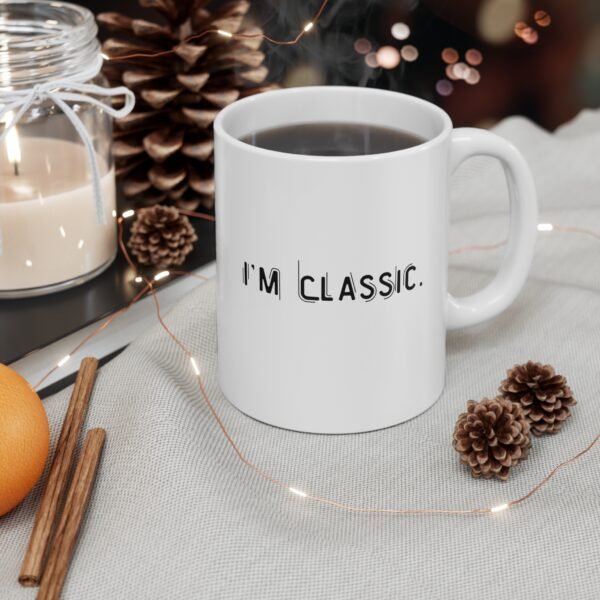 WickerStudio Vintage Typewriter Accent Coffee Mug, Classic Retro Office Desk Mug, Writer Gift for Book Nerd, Unique Design - Image 4