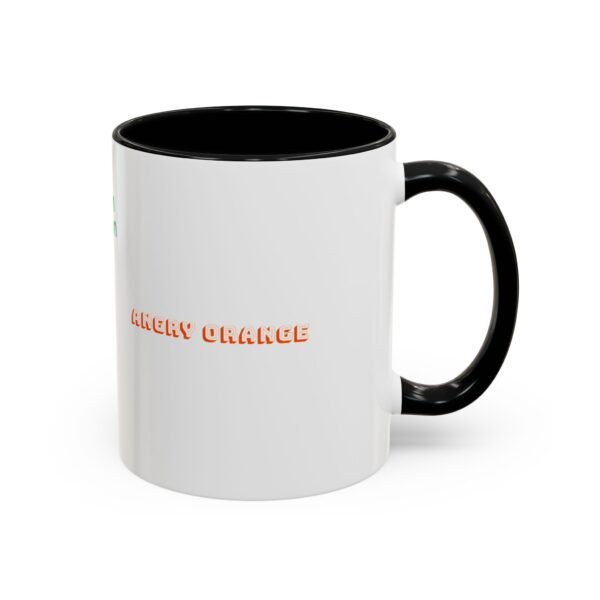 WickerStudio Orange Angry Accent Coffee Mug 11oz - Unique Kitchen Drinkware Gift for Tea Lovers - Image 2