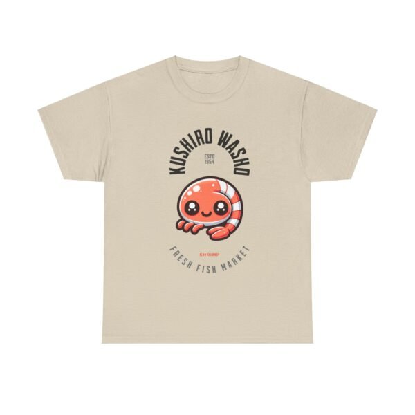 WickerStudio Japanese Seafood Market Unisex Tee - Kushiro Washo Design, Hokkaido T-Shirt, Shrimp Shirt, Travel Graphic Top - Image 5
