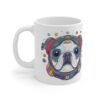 WickerStudio Bull Dog Astronaut Greeting you, Dog Lover Gift, Funny Bull dog Mug - Image 2