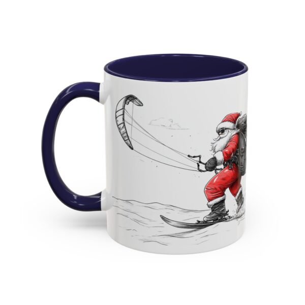WickerStudio Santa is on his way, Snow Kiting, Christmas Mug, Holiday Mug, Festive Mug, Santa Mug, 11oz,  Gift for Christmas - Image 7