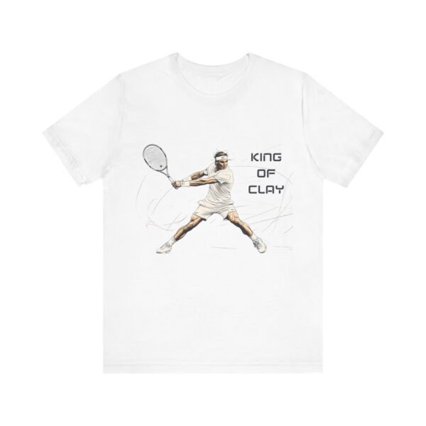WickerStudio T-Shirt, King of Clay Rafa Super Fan, Tennis Tee, Sports Fan Gift, Tennis Player Shirt - Image 5