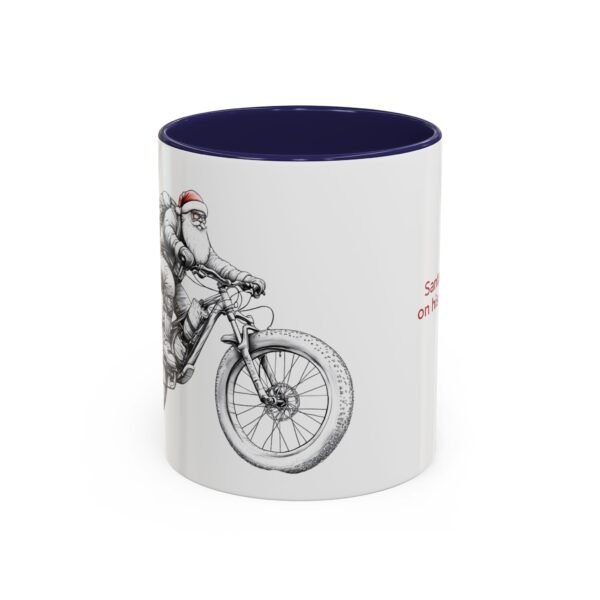WickerStudio Santa is on his way, Christmas Mug, Holiday Mug, Festive Mug, Santa Mug, 11oz,  Gift for Christmas - Image 5