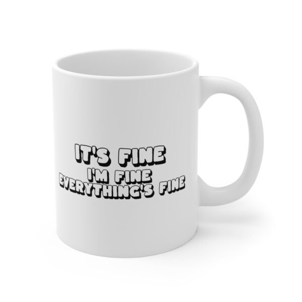 WickerStudio Kitten Calm Mug, Cat Lover Gift, Cute Animal Coffee Cup, Reading At Fire House Tea Mug, Pet Owner Present - Image 3