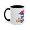 WickerStudio Funny Dracula on Vacation Accent Coffee Mug 11oz, Halloween Gag Gift Cup, Novelty Vampire Coffee Cup - Image 3