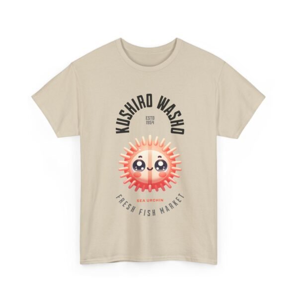 WickerStudio Japanese Seafood Market Unisex Tee - Kushiro Washo Design, Hokkaido T-Shirt, Sea Urchin T-Shirt - Image 7