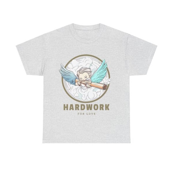 WickerStudio Cupid Hard Work for Love T-Shirt, Graphic Tee, Unisex Shirt, Cotton Tee, Inspirational Tee - Image 5