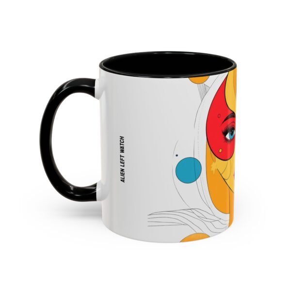 WickerStudio Funny Quote Accent Coffee Mug 11oz - Human Right Watch, Alien Left Watch Gift, Cute Tea Cup, Unique Office Decor - Image 3