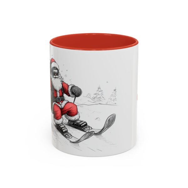 WickerStudio Santa is on his way, Ice Cross Downhill Christmas Mug, Holiday Mug, Festive Mug, Santa Mug - Image 13