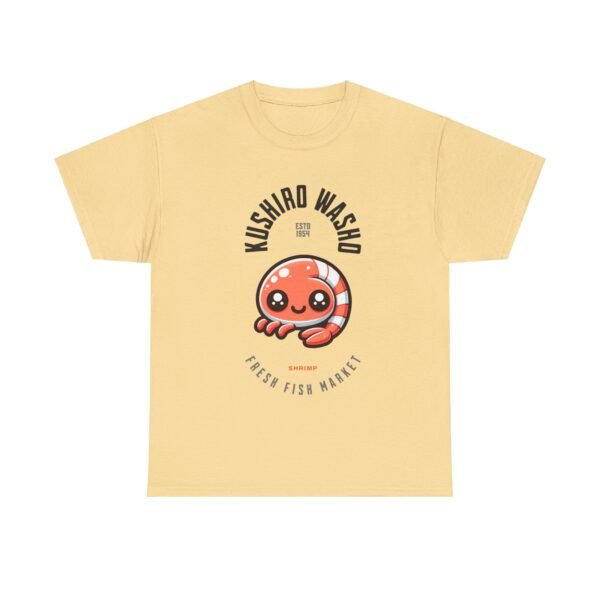 WickerStudio Japanese Seafood Market Unisex Tee - Kushiro Washo Design, Hokkaido T-Shirt, Shrimp Shirt, Travel Graphic Top - Image 13