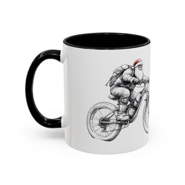 WickerStudio Santa is on his way, Christmas Mug, Holiday Mug, Festive Mug, Santa Mug, 11oz,  Gift for Christmas - Image 3