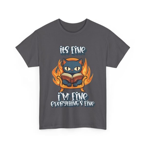 WickerStudio Its Fine, Everything Fine Unisex Tee, Animal Lover Gift, Cute Animal Graphic Shirt, Bookworm Tee - Image 27