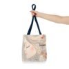 WickerStudio Beautiful Woman Face Tote Bag - Personalized Name , Shopping Bag, Shoulder Bag, - Image 20