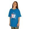 Girl and Cat Kids Tee, Best Friend Animal Print Shirt - Image 51