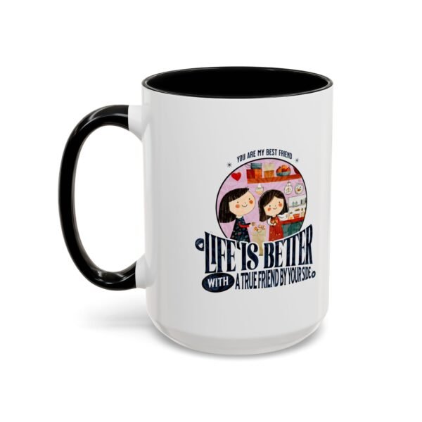 WickerStudio Best Friend Accent Coffee Mug (11, 15oz), BFF mug, friendship gift, bestie cup, personalized mug - Image 19