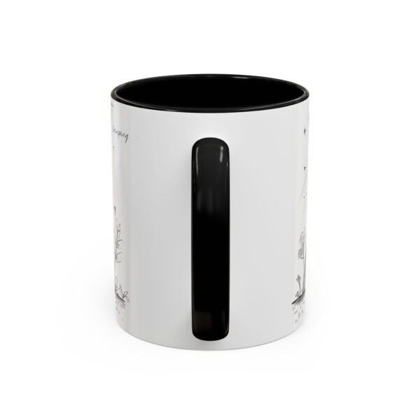 WickerStudio Duet Lover Mug, Campfire Camping Ceramic Coffee Cup, Outdoor Adventure, Campsite Enthusiast Mug, Romantic Mug. - Image 4