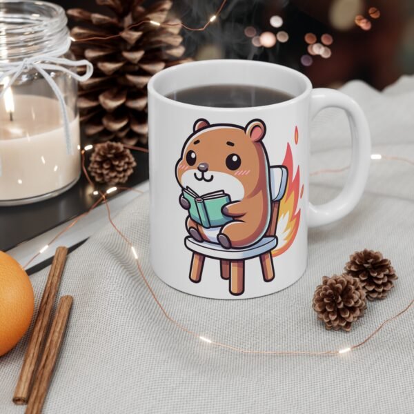 WickerStudio Capybara Calm Mug, Animal Lover Gift, Cute Animal Coffee Cup, Everything's Fine Tea Mug, Pet Owner Present - Image 4