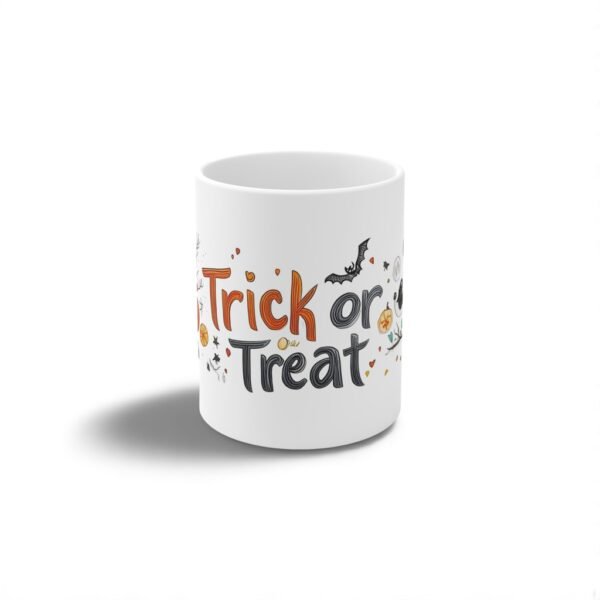 Halloween Trick or Treat Mug 11oz - Spooky Season Gift, Costume Party Drinkware