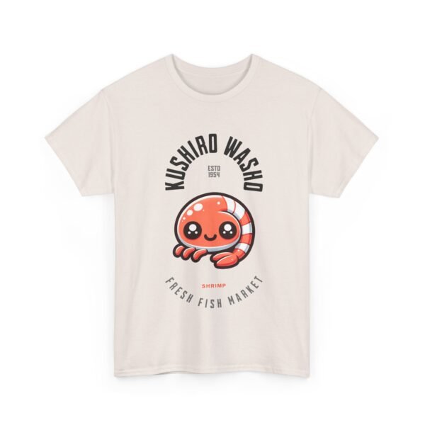 WickerStudio Japanese Seafood Market Unisex Tee - Kushiro Washo Design, Hokkaido T-Shirt, Shrimp Shirt, Travel Graphic Top - Image 11