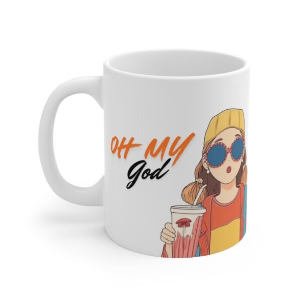 WickerStudio Oh My God It's Trump, Humor Cup, Sarcastic Quote Tea Mug, Smiling Coffee Cup - Image 2