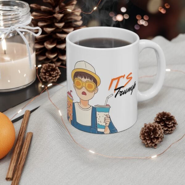 WickerStudio Oh My God It's Trump, Humor Cup, Sarcastic Quote Tea Mug, Smiling Coffee Cup - Image 4