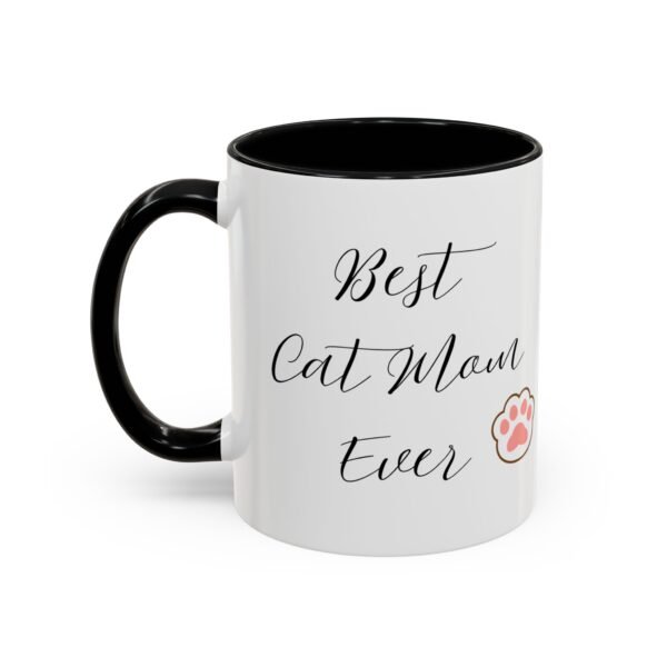 WickerStudio Best Cat Mom Ever Gift, Cat Lovers Mug, Cat Mom Gift,  Mother's Day Gift, Cat Mom Birthday Gift - Image 3