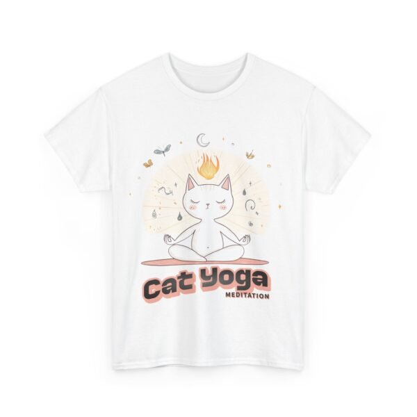 WickerStudio Cat Yoga Guru Unisex Tee, Funny Cat Lover Shirt, Yoga Enthusiast Gift, Meditation Instructor Top, Yoga Lover - Image 3