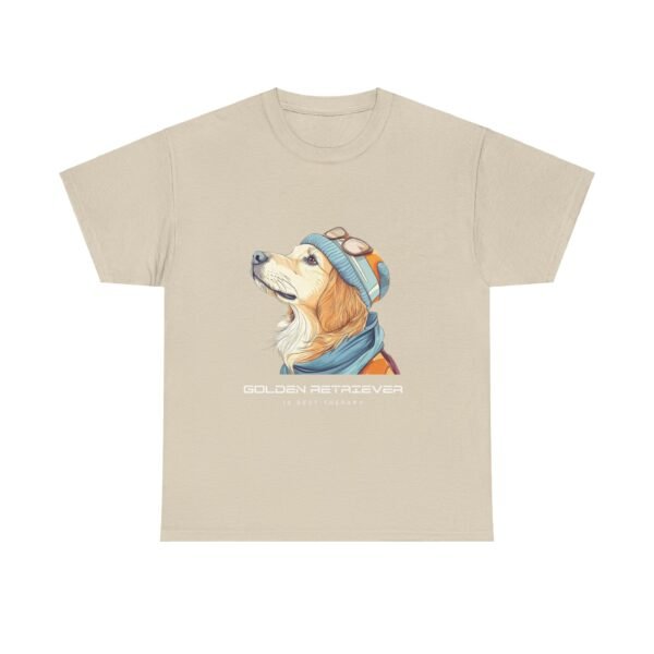 WickerStudio Golden Retriever Therapy Tee, Dog Lover Gift, Comfortable Cotton Shirt, Animal Therapy Top, Golden Owner Gift - Image 17