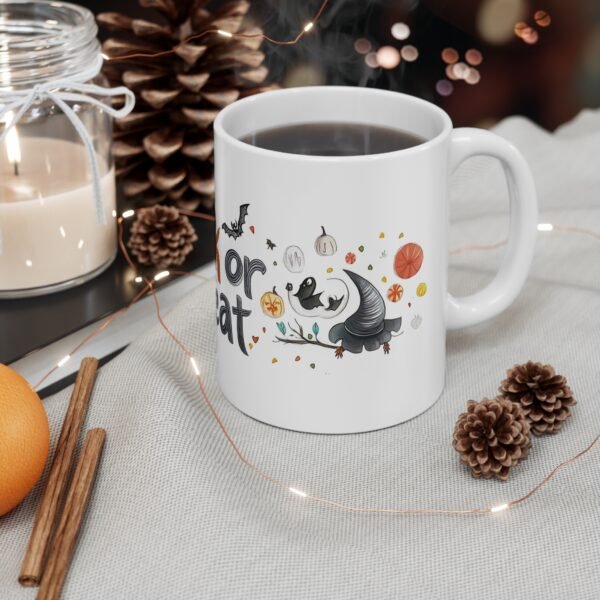 Halloween Trick or Treat Mug 11oz - Spooky Season Gift, Costume Party Drinkware - Image 4