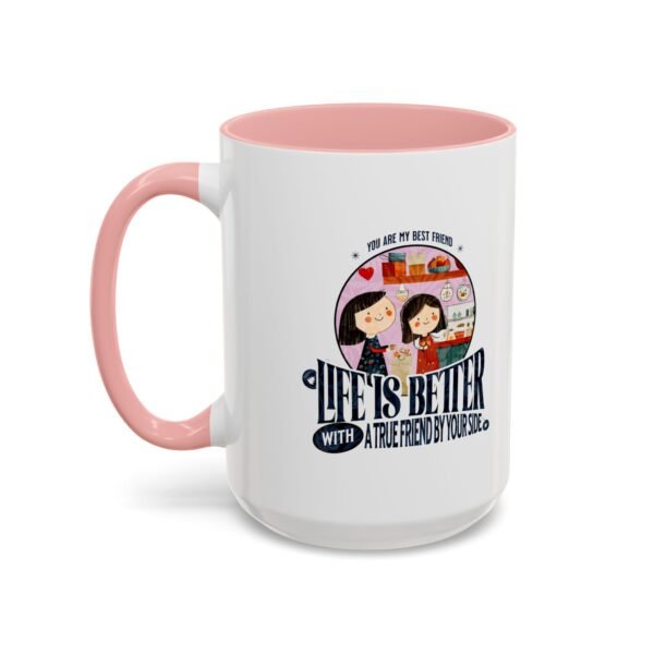WickerStudio Best Friend Accent Coffee Mug (11, 15oz), BFF mug, friendship gift, bestie cup, personalized mug - Image 27