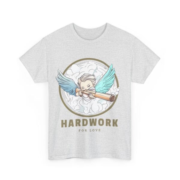 WickerStudio Cupid Hard Work for Love T-Shirt, Graphic Tee, Unisex Shirt, Cotton Tee, Inspirational Tee - Image 7