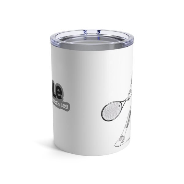 WickerStudio Tumbler 10oz, Nole Tennis Super Fan, Ultmate Stretch Leg, Tennis Enthusiasts Gift, Nole Lover Mug - Image 2
