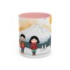 WickerStudio Duet Lover Snow Trekking Coffee Cup, Romantic Hot Beverage Drinkware, Valentine's Day Gift, Couple Winter - Image 9