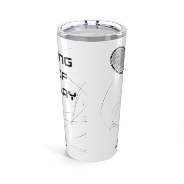 WickerStudio Rafa King Of Clay Tumbler 20oz, Tennis Lover Gift, Sports Drinkware, Tennis Fan Mug, Gift for Tennis Lover - Image 2