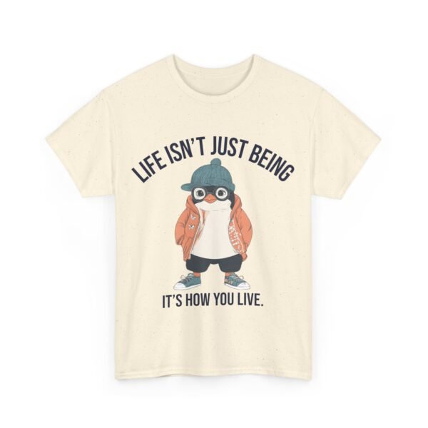 WickerStudio Motivation Penguin T-Shirt, Unisex Tee, Motivational Graphic Shirt, Inspirational Top, Courage Quote - Image 27