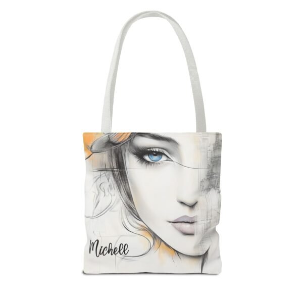 WickerStudio Stylish Woman Personalized Name Tote Bag, Shopping Bag, Shoulder Bag, - Image 10