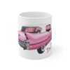 WickerStudio Pink Cadillac Classic Car, Vintage Car Lover Gift, Father's Day Mug, Retro Car Mug