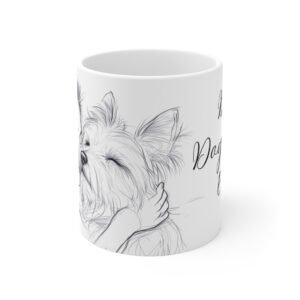 WickerStudio Girl and Westie Dog Mom, Dog Lover Gift, Tea Cup, Puppy Owner Present, Ceramic Mug, Coffee Lover Mug