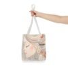 WickerStudio Beautiful Woman Face Tote Bag - Personalized Name , Shopping Bag, Shoulder Bag, - Image 12
