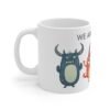 WickerStudio Funny Four Monster Cute Coffee Cup, Halloween Novelty Tea Mug, Unique Kitchen Decor - Image 2